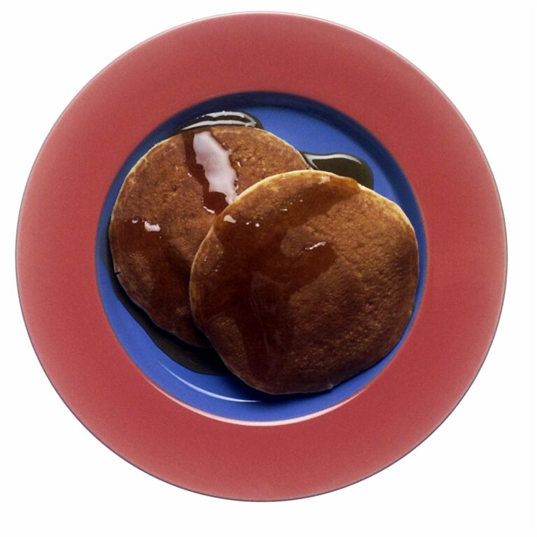 シロップのかかったパンケーキ