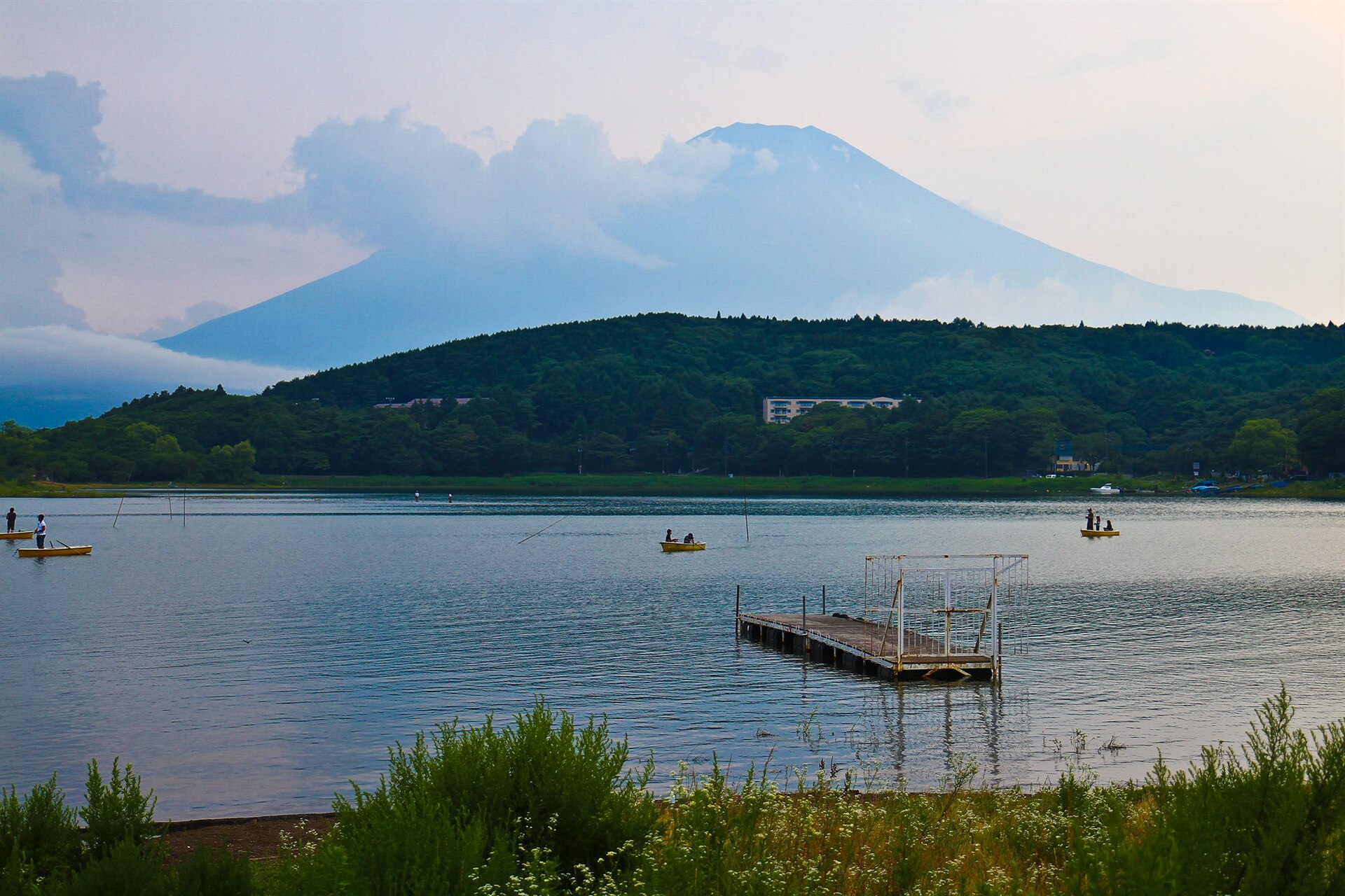 山中湖の桟橋