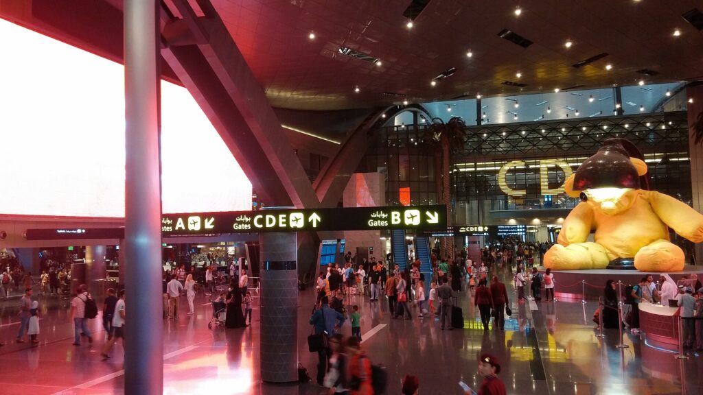 ハマド国際空港のコンコース