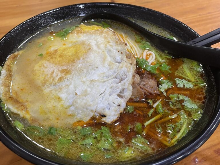 牛肉麺のアップ