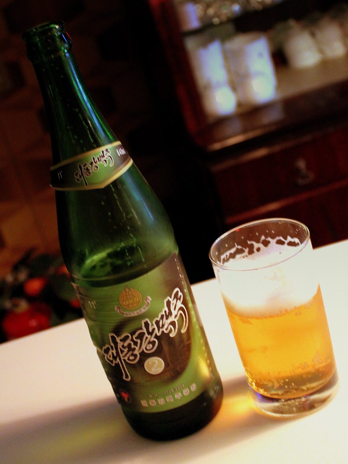 大同江ビールの瓶
