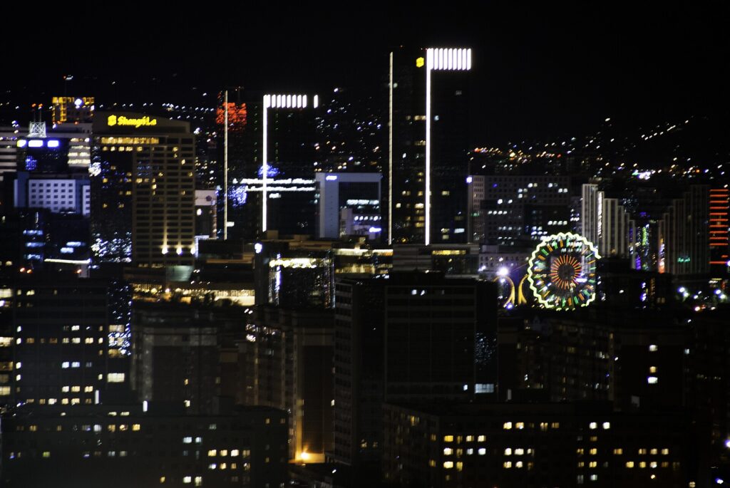 ウランバートルの夜景