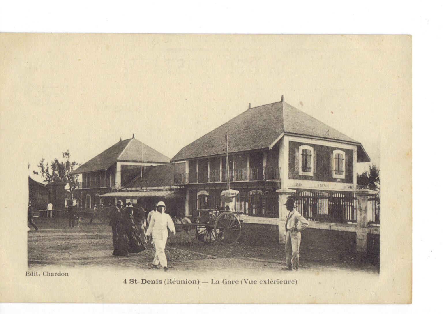 1930年ごろのサン・ドニ駅を写した絵はがき