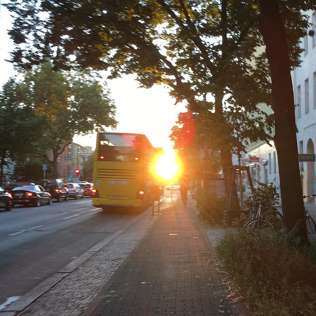 メーリングダムに差す夕日