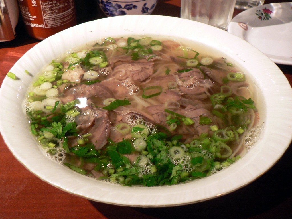 牛すね肉のフォー、ねぎたっぷり