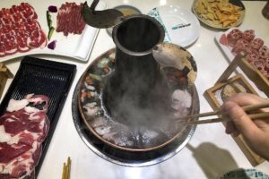 銅鍋の羊しゃぶ